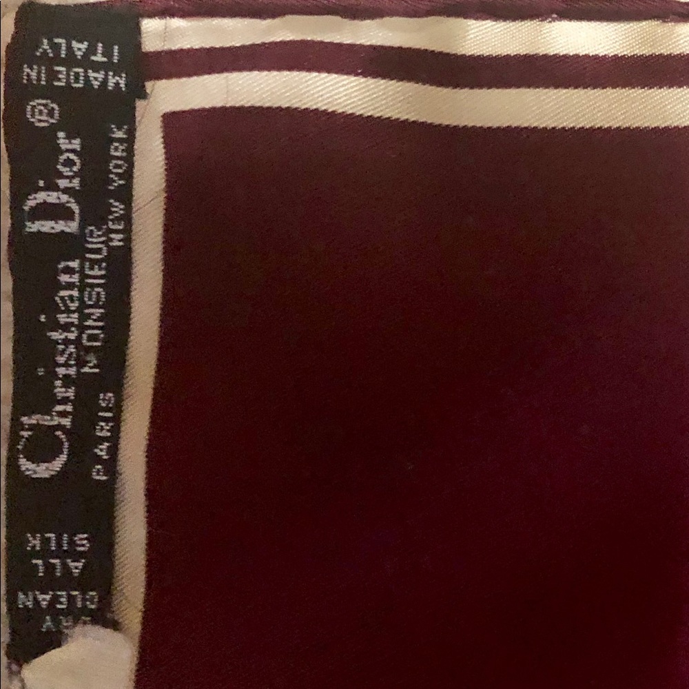 Dior silk scarf